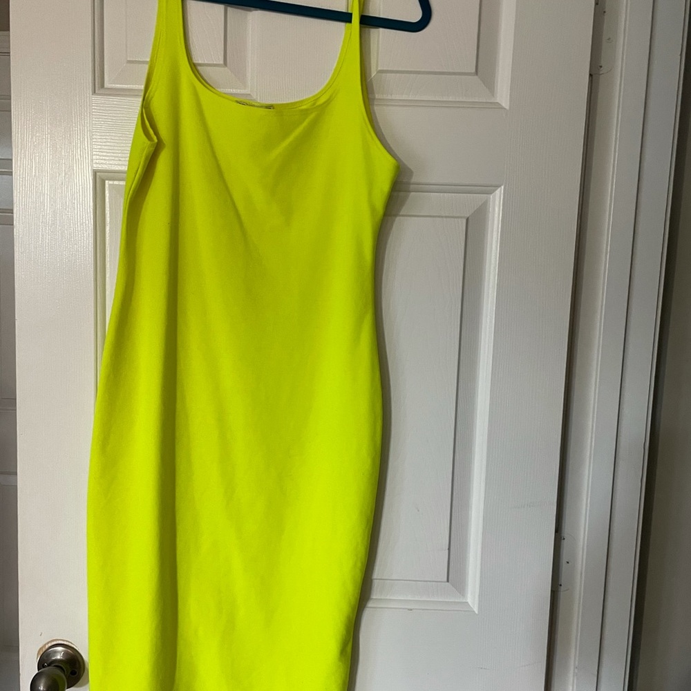 Neon body on dress